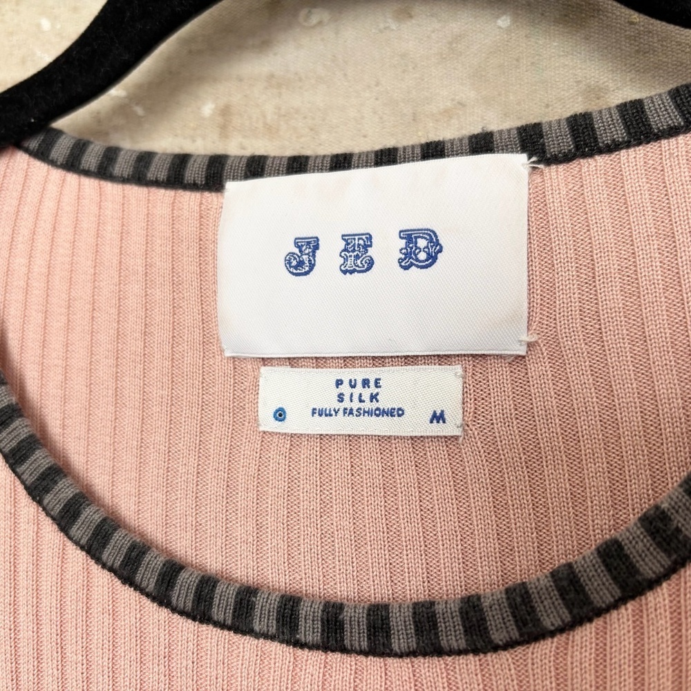 JED Ribbed Silk Fitted Sweater - Picture 2 of 5